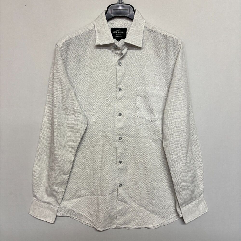 Rodd & Gunn Men Sports Fit Long Sleeve Button Shirt Size Medium C140 -9